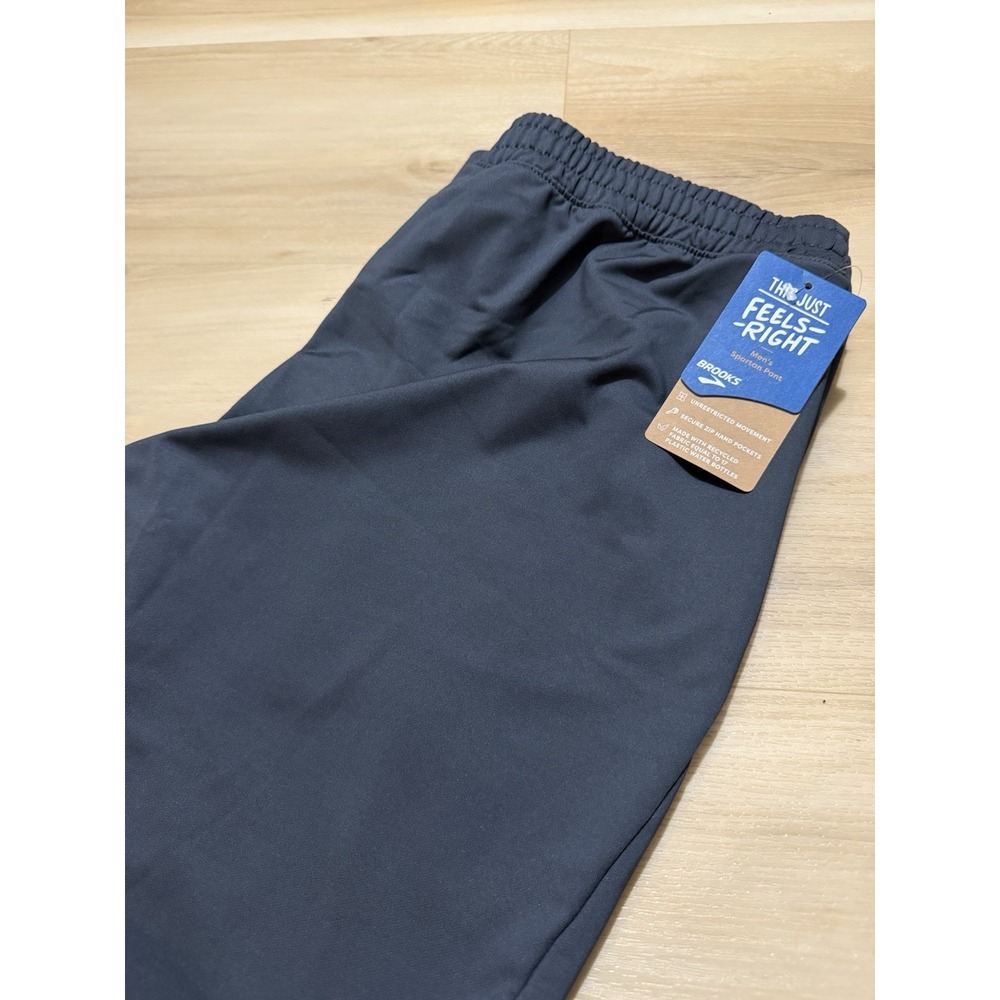 Brooks Spartan Jogger Running Pants Gray Asphalt Men's Size MEDIUM Training NEW